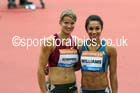 Dafne Scrippers won the 200 metres  with Jodie Williams (right) Glasgow Diamond League. Photo: David T. Hewitson/Sports for All Pics